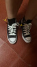 匡威（Converse）帆布鞋男鞋All Star常青款中性情侣学生高帮休闲运动板鞋女101010 101010 建议拍小一码 37 实拍图