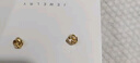 DidiZoo小香风气质锆石四叶草耳钉女小众设计感配饰优雅耳环 迷你玫瑰花耳钉(金色) 实拍图