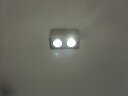 爱斯兰明装筒灯双头方形客厅卧室防眩家用斗胆灯无主灯照明射灯 双头款：雪地白-18W-自然光4000K 晒单实拍图