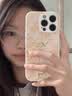 素洛新款桃花苹果iPhone17promax手机壳Air液态小羊皮16pro防摔15plus高级感14男女情侣12保护壳11全包 古董白【桃花】 iPhone 16 Pro 实拍图