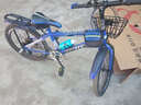 XBEIER变速山地车自行车儿童山地车赛车男女式中小学生单车碟刹山地车 变速抱刹宝蓝 22寸适合身高140-160厘米 实拍图