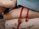 青衣麻相手工精编 桃木平安扣红腰链腰绳本命年红绳腰带男女 平安 实拍图