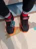 Skechers斯凯奇童鞋男童闪灯鞋秋季休闲运动鞋儿童鞋开关发光潮鞋400103L 黑色/红色/BKRD 27.5 实拍图