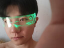 芮视赛博朋克发光眼镜LED七彩变色科技感墨镜科幻未来感炫酷蹦迪眼睛 单控+1颗电池（单边七彩可控） 实拍图