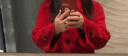【商场同款】秋水伊人复古中长款大衣新款潮流时尚风衣 大红 XL 晒单实拍图