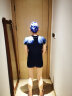 范德安（BALNEAIRE）女士高端防晒度假海边连体专业竞速泳衣显瘦拉链平角 深蓝色 L 实拍图