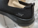 斯凯奇（Skechers）男鞋夏季透气舒适一脚蹬休闲鞋轻便健步中老年百搭防滑运动鞋 54609-全黑色BBK 42.5 实拍图