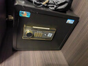 虎牌保险柜家用智能密码指纹办公财务专用保管箱 全钢防盗防撬可入墙入柜密码箱保险箱 25cm睿智黑（双层） 密码款（钥匙+密码） 实拍图