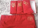 浪莎本命年大红内裤女棉兔年生肖结婚三角短裤女士内裤袜子礼盒装 实拍图