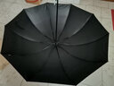 天堂伞超大加大号男晴雨伞三折叠三人黑胶遮阳商务伞广告伞印制logo 绛红黑胶升级款-【家庭巨大伞】 【伞面152伞下130】 实拍图