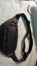 意昂（yi ang）2023新款潮真皮胸包头层牛皮腰包休闲户外运动跑步大容量男士包包 黑色【8066】 实拍图