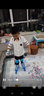小状元轮滑鞋儿童溜冰鞋女童男童初学中小学滑轮滑冰鞋旱冰鞋成人 蓝|八轮全闪（头盔护具+礼包） S 适合鞋码(27-32) 实拍图