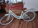邦德·富士达 自行车女式24/26寸学生成人城市通勤复古淑女单速/7级变速买菜车 24寸钢架7速 青山灰 实拍图