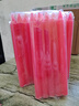 呈爱家用蜡烛停电应急照明大焟烛喜事无烟无味备用供佛耐烧腊烛 红色粗款直径1.5厘米长17厘米 50支装 实拍图