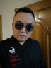 帕森（PARZIN）偏光太阳镜 男士开车驾驶遮阳眼镜 时尚蛤蟆镜飞行员墨镜 PZ8023 银框反光膜天蓝片 实拍图