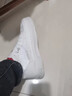 欧酷德春夏季透气薄款单层布面潮流休闲鞋子白鞋男春天男士中帮板鞋潮鞋 白色 39 实拍图