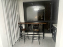 予凡实木吧台桌 家用办公 阳台靠墙靠窗高低脚长条桌窄桌椅餐桌高脚桌 单桌：180*40*105cm 实拍图