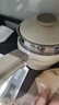 GLASSLOCK宝宝陶瓷奶锅婴儿辅食锅小煮锅不粘锅煮粥面煎锅 奶白3件套-【煎锅+煮锅+蒸笼】 16cm 实拍图