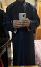 conwhd 相声大褂男青年民国长袍马褂长衫中式伴郎服评书先生小品演出服 藏青 M （体重120-140斤） 晒单实拍图