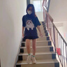 卡图弛 美式复古水洗做旧短袖t恤男宽松夏季新款韩版潮流百搭休闲五分半截袖男学生高街重磅上衣服男装体恤 黑灰色 XL  【建议120-140斤】 实拍图