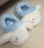 Hello Kitty女童棉鞋冬儿童室内家居鞋小孩保暖亲子棉拖鞋 玉贵狗蓝 30-31码  实拍图