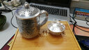 茂林銀樓银水杯999足银茶杯隔热大茶杯银杯保健杯马克杯办公杯送父母长辈 足银龙腾四海口杯439g+证书礼盒 实拍图