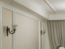可洛 欧式全铜壁灯美式过道玄关灯阳台走廊户外卧室灯床头灯具 Y096-1B（直径15.5cm高度25.7cm） 晒单实拍图