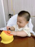 taoqibaby宝宝辅食碗婴幼儿专用喝汤吸管硅胶学食碗防摔防烫餐具 海天蓝 实拍图
