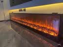 上点 定制壁炉装饰柜客厅火焰光电子壁炉仿真火焰芯壁炉家用嵌入式欧式 长2000高345厚180装饰无边框 实拍图