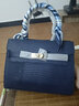 CLEVER & KETCH轻奢包包女包2023时尚妈妈包手提包单肩包斜挎包女神节礼物送老婆 蓝色 实拍图