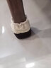 伟级 椅子脚套布艺绗缝桌腿桌脚防磨垫凳脚套椅脚静音耐磨凳子腿保护套 大号深紫色四只装 实拍图