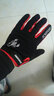 DEROACE骑行手套全指冬季自行车滑雪手套摩托车男女可触屏骑车单车装备 升级版-黑色 L 实拍图