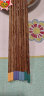 双枪（Suncha）鸡翅木筷子 中式分色筷 一人一筷家用无漆实木筷子5双装 实拍图