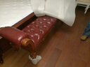帕芭莎（PABUSIOR）【正品保障】床尾凳美式实木床尾凳真皮长凳门厅穿鞋凳欧式床尾凳 定做色 实拍图