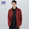 罗蒙（ROMON）夹克男士秋冬季潮流纯简约立领抗皱抓绒衣男装摇粒绒外套A1红3XL 实拍图