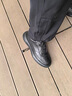 沙驰（SATCHI）男鞋新品时尚旋转扣休闲板鞋男牛皮舒适防滑耐磨一脚蹬商务皮鞋男 黑色-X20462092 41 比运动鞋偏大一码 实拍图
