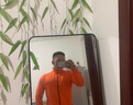 沃萨维（WOSAWE）春秋季公路车薄款长袖自行车骑行服高弹透气速干山地车短袖上衣男 初适-橙色长袖 吸湿排汗 L (适合70-80KG） 实拍图