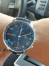 万国（IWC）葡萄牙系列计时腕表 蓝色表盘 鳄鱼皮 IW371606 41mm 实拍图