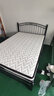 叠亿铁艺床铁床铁架床全铁结构中腿支撑高度可调节北欧简约风加厚1.2 黑色床+23CM厚弹簧床垫棕和乳胶 内长2宽1.5米 实拍图