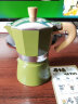 Bincoo经典摩卡壶煮咖啡壶意式浓缩萃取家用美式拿铁户外咖啡具套装 绿色摩卡壶（1-3人份）+滤纸 晒单实拍图