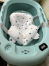 十月结晶 婴儿洗澡盆可坐可躺家用新生用品可折叠宝宝儿童浴盆 经典款 牛油绿 浴盆+浴垫+洗头杯 晒单实拍图