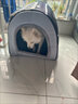 嬉皮狗狗窝冬季保暖猫窝房子可拆洗狗狗屋冬天封闭式泰迪宠物床 北欧灰 M（建议体重10斤内） 实拍图