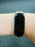 BHO适用小米手环8表带磁吸硅胶表带智能运动手环腕带手表带 白配蓝 实拍图