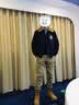 AKCLUB新复古回潮VINTAGE毛领飞行夹克男保暖休闲外套AK男装1604141 藏蓝色 XL 实拍图