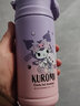 Hello Kitty儿童保温杯女孩直饮杯带吸管316不锈钢小学生幼儿园上学用双饮杯 6635库洛米双饮杯带公仔 400ml 无杯套 实拍图