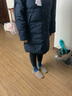 鸭鸭（YAYA）爸爸羽绒服男冬中年男士加肥大码中老年男款冬季中长款保暖外套D 藏青色 XL 实拍图