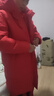巴拉巴拉童装儿童羽绒服男童外套女童宝宝年冬装大绒被亲子装时尚长款加厚 新年红A版-白鸭绒-清洁度1000 165 实拍图