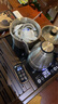 金灶（KAMJOVE）全自动上水功夫茶具套装 茶道泡茶壶 鸡翅木茶盘套装茶台R-350A 搭配E9 陶瓷茶具 茶水桶 实拍图