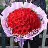 馨仪鲜花速递33朵红玫瑰香槟混搭花束生日礼物全国同城配送 33朵红玫瑰花束—女神款 实拍图
