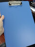 西玛（SIMAA）A4书写文件夹板夹 办公用品书写夹板金属强力夹塑料夹板菜单夹写字垫板竖式蓝色15个装厂家直发 实拍图